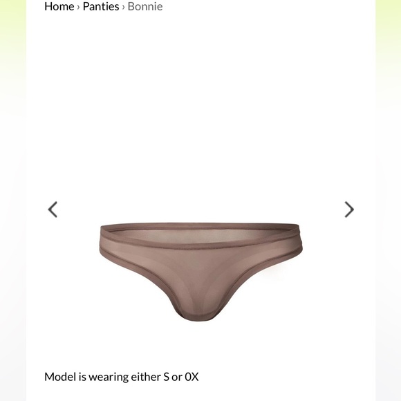 Bundle of 2 Brandew Nueskin Ligh Brown & Cream Mesh Thongs - Picture 3 of 6